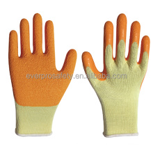 10 gauge natural rubber latex coated work gloves mechanical work gloves